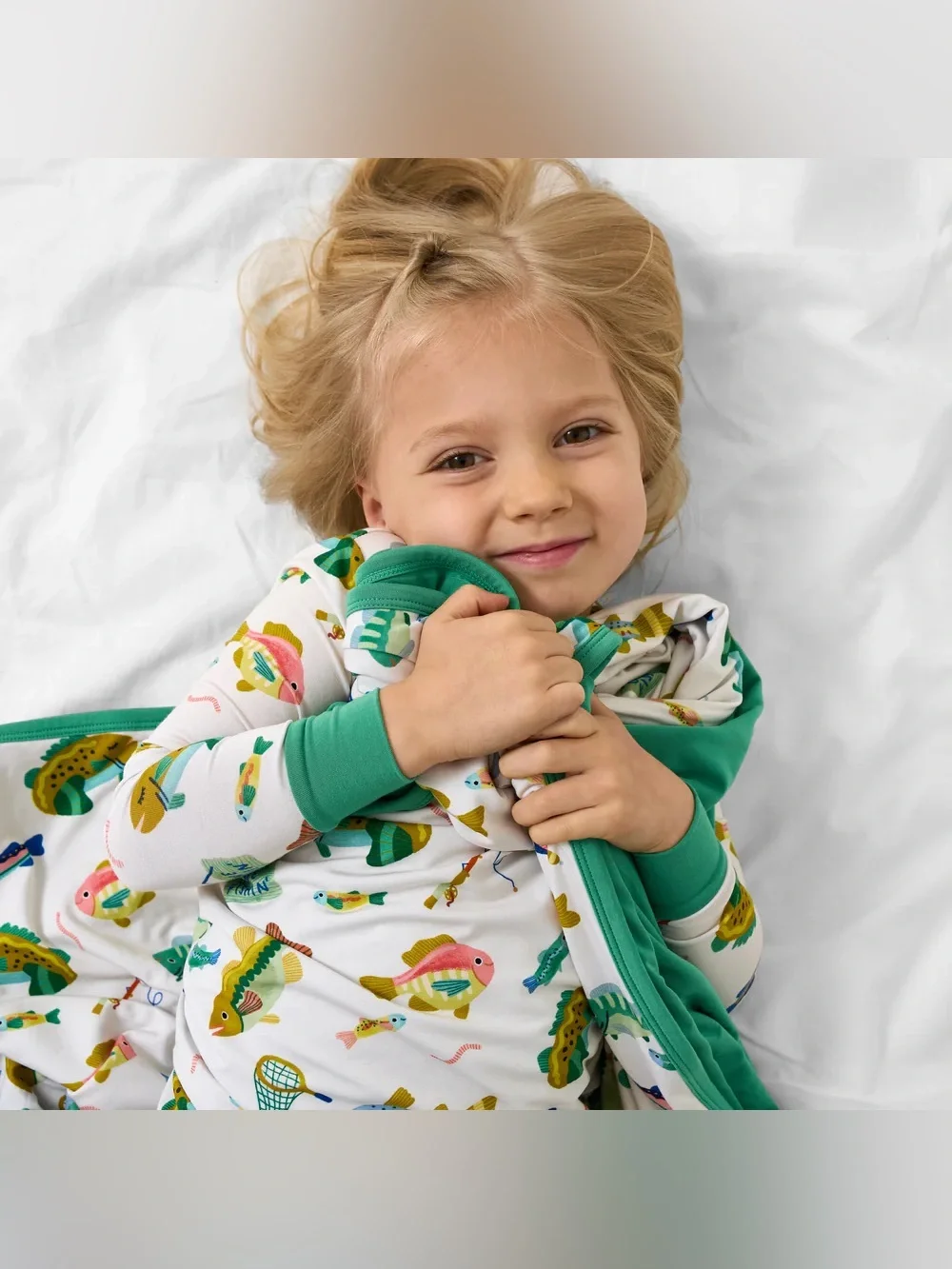 Little Sleepies Gone Fishin' Large Cloud Blanket - Picture 3 of 7